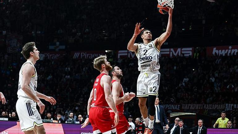 Eksik Fenerbahçe Beko, Pirede farklı mağlup... Olympiacos - Fenerbahçe Beko maç sonucu 104-87