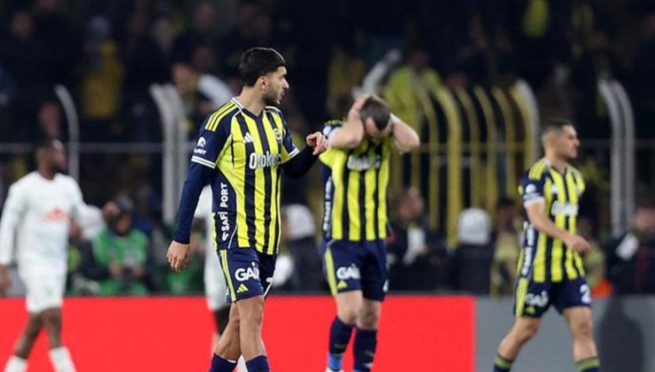 Fenerbahçe, evinde 5. kez puan kaybetti